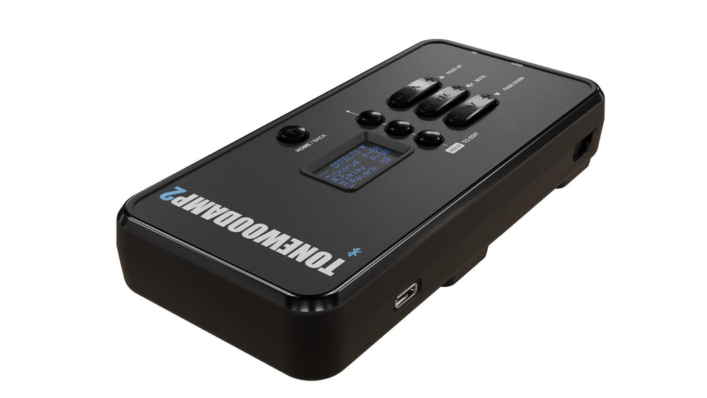 ToneWoodAmp2 USB port, angled view